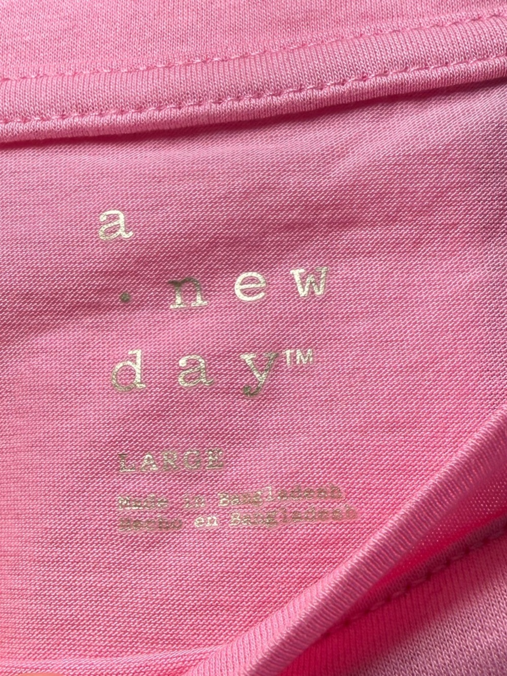 a new day Bubblegum Pink Tie-Back Cropped Short-Sleeve Crewneck Tee - Picture 4 of 4